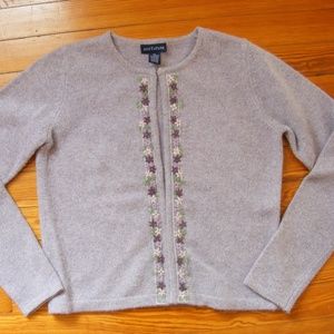 Vintage Ann Taylor Lilac Lavender Cardigan Sweater x small xs